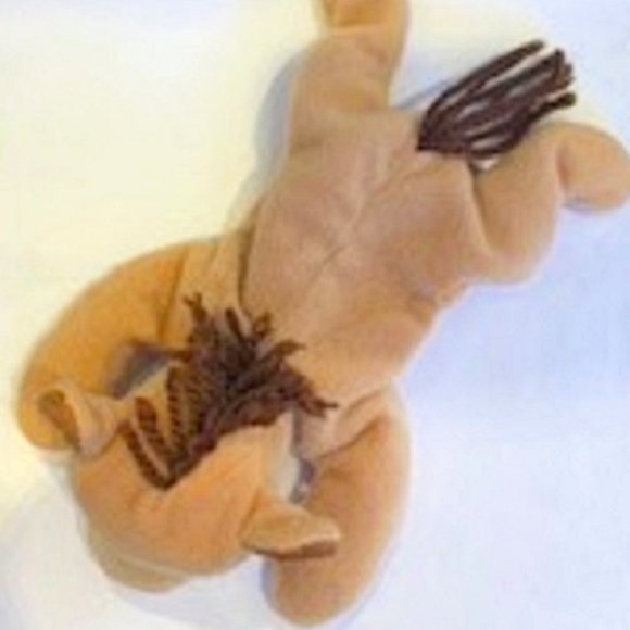 Plush Beige/Brown Lying Horse Stuffed Bean Animal Toy 8.5" Length - Picture 2 of 5